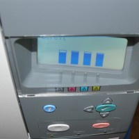 HP Color Laserjet CP4005 Display schräg