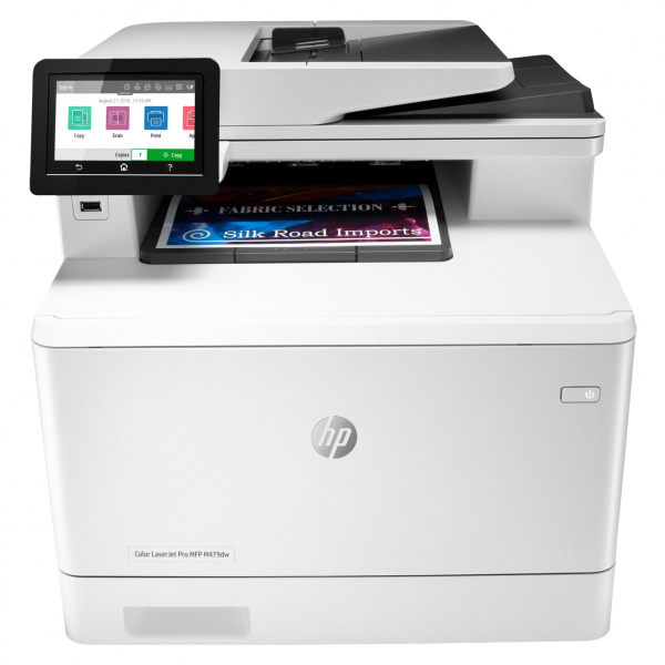 HP Color Laserjet Pro MFP M479dw: Modellvariante ohne Fax und lediglich mit Simplex-ADF.
