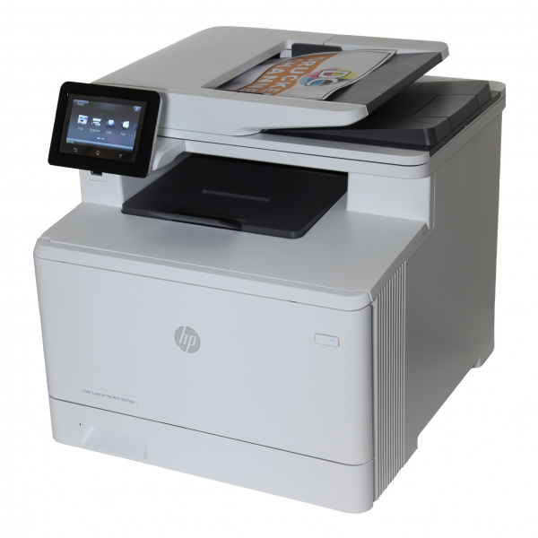 HP Color Laserjet Pro M477: Farblaser-Multifunktionsgerät mit Fax, Touchscreen und Dualscan.