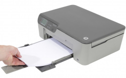 HP Deskjet 3070A: Vorderes Papierfach.