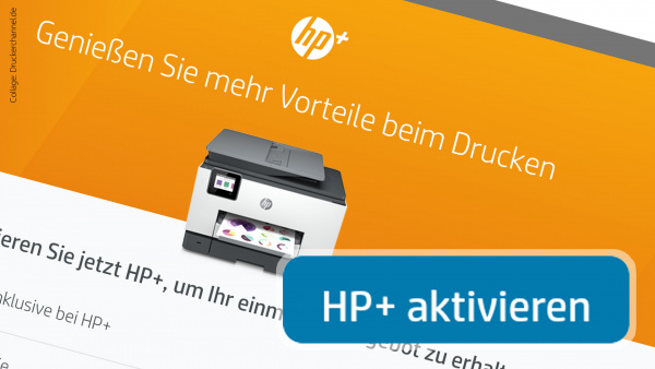 Aktivierung von "HP+": Bei der Installation eines aktuellen Tintendruckers macht es einem HP besonders leicht, sich für "HP+" zu entscheiden.