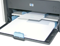 HP Laserjet 1010 Papierschacht