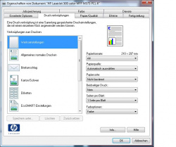 Doppelt: Viele Treiberfunktionen der ersten Seite findet man in anderen Registerkarten wieder.