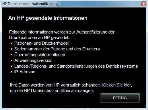 HP Laserjet Pro 200 color MFP M276n Screenshot Setup 2