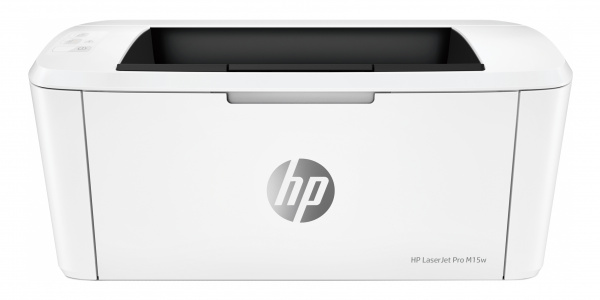 HP Laserjet Pro M15a und M15w: Laserdrucker mit kleiner Stellfläche - solange man das Papierfach nicht aufklappt.