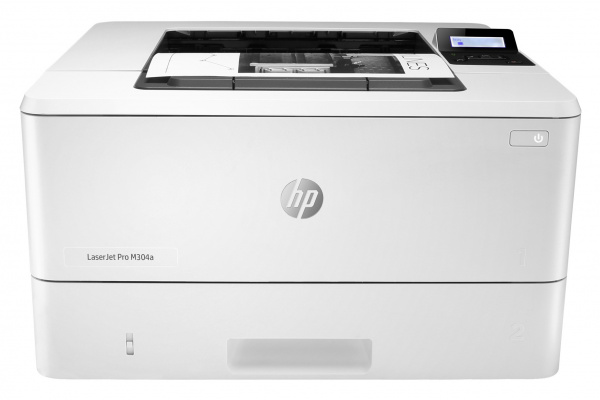 HP Color Laserjet Pro M304a: Einfacherer S/W-Drucker ohne Netzwerk oder Duplex.