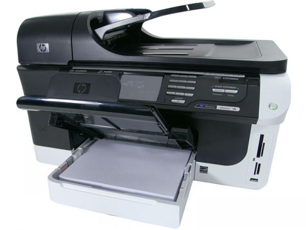 HP Officejet Pro 8500 Wireless AIO: Paper tray for 250 sheets, and another of same capacity as an option.
