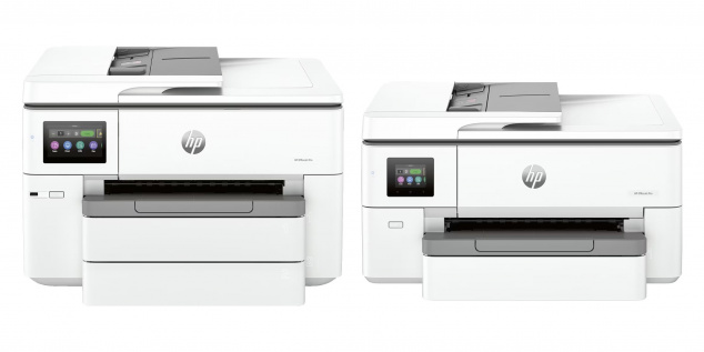 HP Officejet Pro 9730e und 9720e: Neue A3-Bürotintendrucker im modernen Design. Das Prädikat 4-in-1 gilt mangels Faxfunktion für beide nicht (mehr).