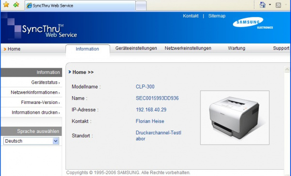 Samsung-Webserver.