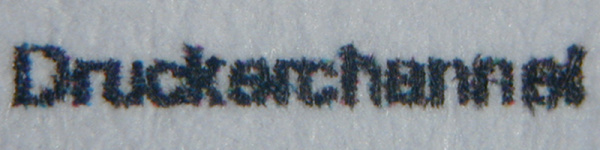 HP Pagewide Pro 477dw: Gerade noch lesbar.