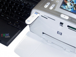 Blauzahn: Via Bluetooth kann der Photosmart kabellos eingesetzt werden.