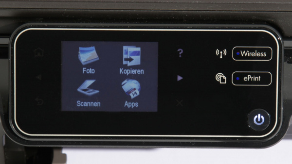 HP Photosmart 5510 B111a: Einfache Bedienung mit Touchscreen.