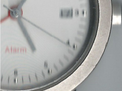 HP Photosmart 5510 B111a: CIS-Scanner, daher keine Schärfentiefe.