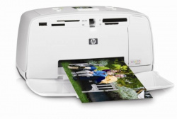 HP Photosmart A516: einfacher Fotodrucker mit kleinem Farbdisplay.