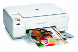 HP Photosmart C4424: Für den Fotodruck mit Display und Kartenleser ausgestattet.