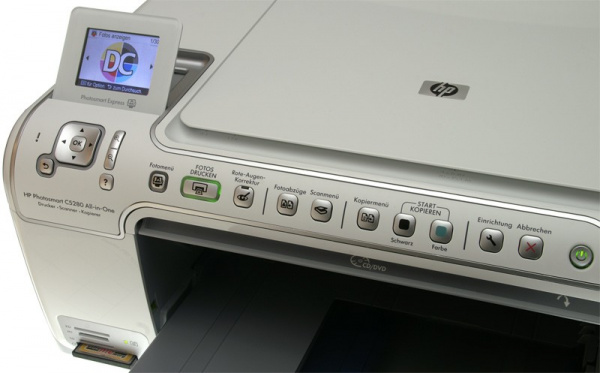 HP Photosmart C5280: Alles ist verständlich und einfach zu bedienen.