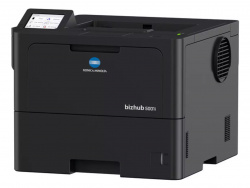 Konica Minolta bizhub 5001i: 50-ipm-Monolaser für bis zu drei Papierkassetten. Toner sind für bis zu 25.000 Seiten erhältlich.