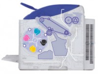 Konica Minolta Magicolor 2400W 2430DL Seitenansicht