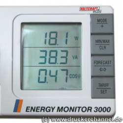 2450: Stromverbrauch schwankt im Bereitschaftsmodus zwischen 16 und 19 Watt.