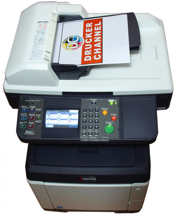 Kyocera FS-C2626MFP: Das Menüsystem ist auf dem Display zwar klein aber übersichtlich strukturiert.