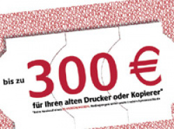 Sonderaktion: Bis zum 31.12.2005 bis zu 300 Euro für alte Drucker.