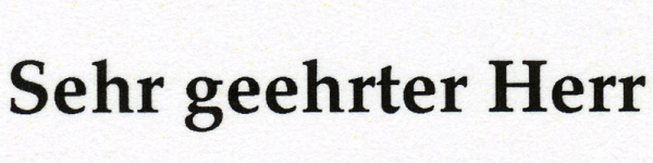 Xerox Colorqube 8900: Text im Normaldruck, also ohne Veränderung im Druckertreiber, bei geringem Betrachtungsabstand.