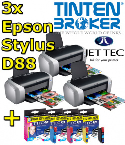 Gewinnspiel: 3 x Epson Stylus D88 mit jeweils einem zusätzlichen Satz Jettec-Patronen.