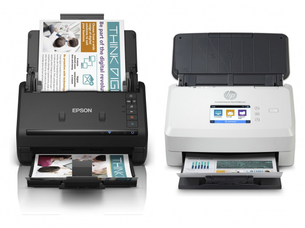 Gewinner der Leserwahl 2022/23: Epson Workforce ES-500WII und HP ScanJet Enterprise Flow N7000 snw1.