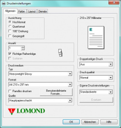 Druckertreiber: Einfach und aufgeräumt.