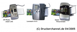 Von links: HP Photosmart 245, Lexmark P315 und Epsons Picturemate.