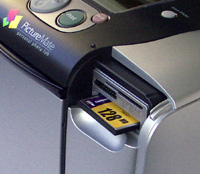 Mobilfotodrucker Test 2004 - EPSON Picturemate Speicherkarte