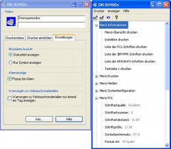 Auskunftsfreudig: Statusmonitor.