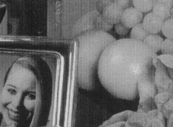 Fotodruck: Die Streifen im Ausdruck (in der Vergrößerung nicht sichtbar) stören.