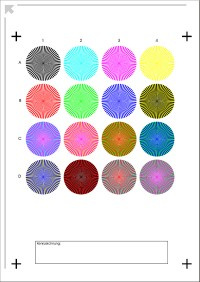 Original Vorlage SAFIR Prüfvorlage von Innovationstechnik zur Auflösungsmessung