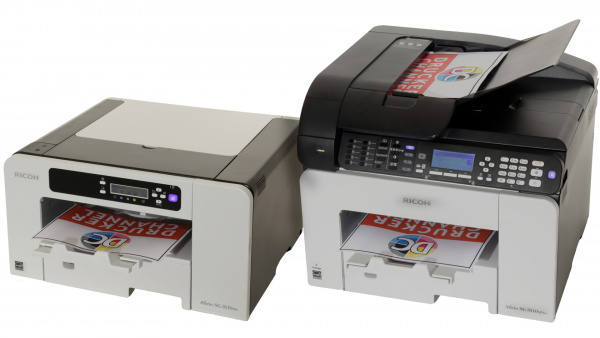 Gleiches Druckwerk - gleiche Druckqualität: Der Drucker SG 3110DN und das Multifunktionsgerät SG 3110SFNw.