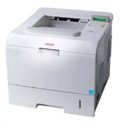 Ricoh Aficio SP 5100N: Bürodrucker mit Netzwerk und erweiterbarem Papiervorrat.