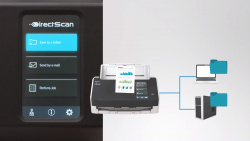 "DirectScan": Bedienung am Display und direkter Scan ohne Umwege in Netzwerkordner.