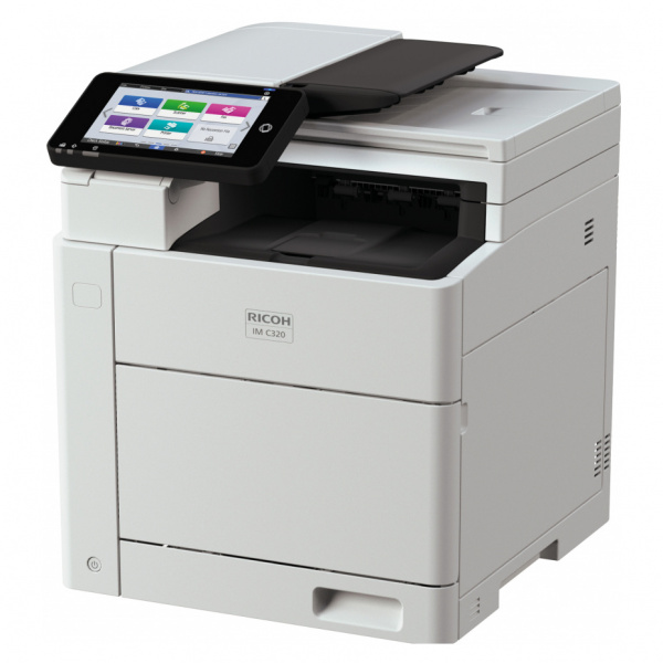 Ricoh IM C320F: "Intelligenter" Multifunktions-Farblaser mit großem Display und extrem niedrigen Folgekosten.