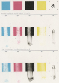 Rohlingtest: Epson R800 - Smear - Verbatim CD