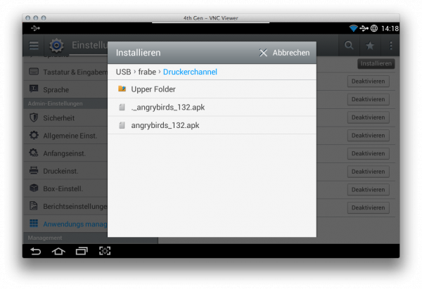 Schritt 3: Auswahl der APK-Datei.