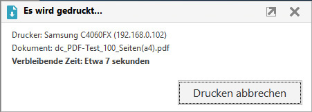 Samsung Proxpress C4060FX Statusmonitor verbleibende Zeit