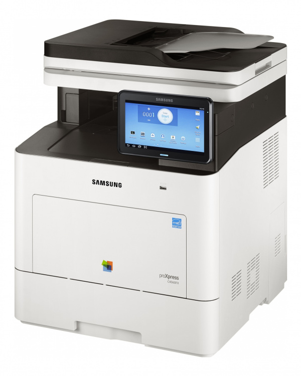 Samsung Proxpress C4060FX: MFP der oberen Mittelklasse mit riesigem Bedienfeld.