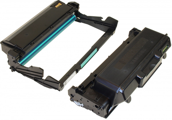 Getrennt: Toner und Bildtrommel sind als separate Verbrauchsmaterialien erhältlich.