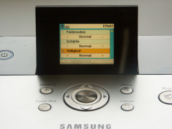 Samsung SPP-2040: Einstellungen am Gerät