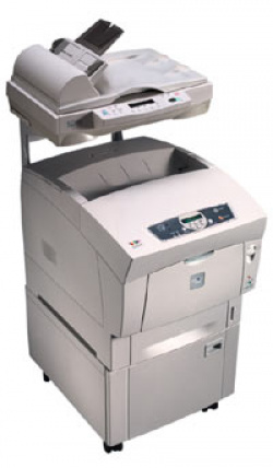 ScanCopy 3300: 24 ppm Farblaserdrucker inklusive Scanner mit ADF, Duplexdruck ist ab dem SC 3100 auch dabei.