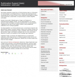 Sublimation-Support: Infos zum Sublimationsdruck.
