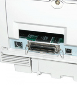 Oki B4350: Parallel- und USB-Schnittstelle.