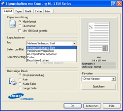 Druckertreiber: Samsung ML-2150.