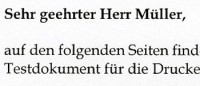 S/W-Laser Vergleich Samsung ML-2851ND Qualität Text Draft klein