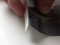 Thermosublimation Ausdruck - Rand abknicken Schritt 3